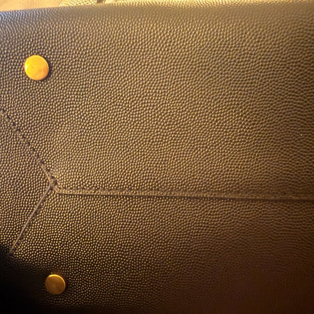 KURT GEIGER LONDON TOTE  BROWN BLACK Textured Leather - Picture 9 of 9